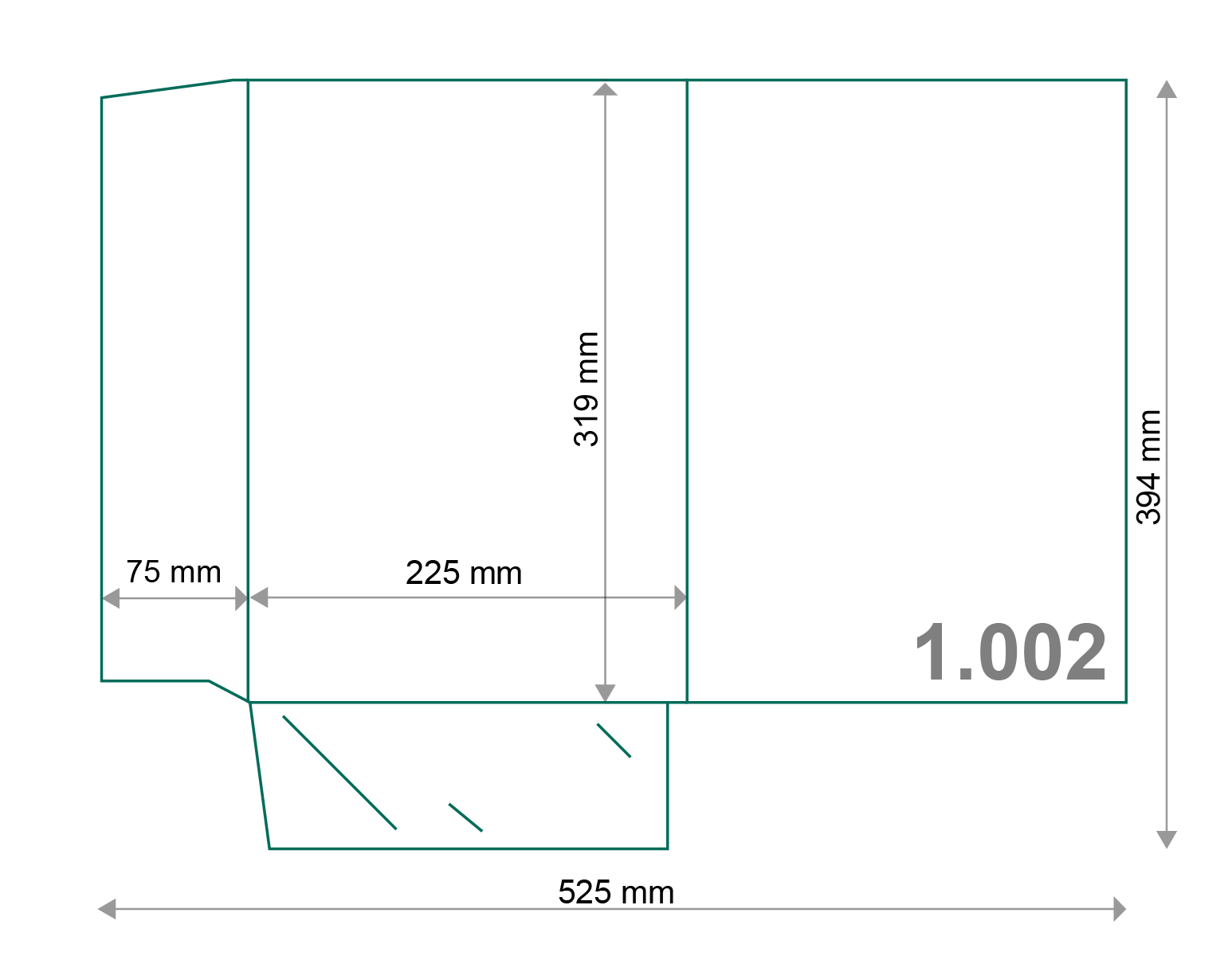Poslovna mapa A4: Model 1.002