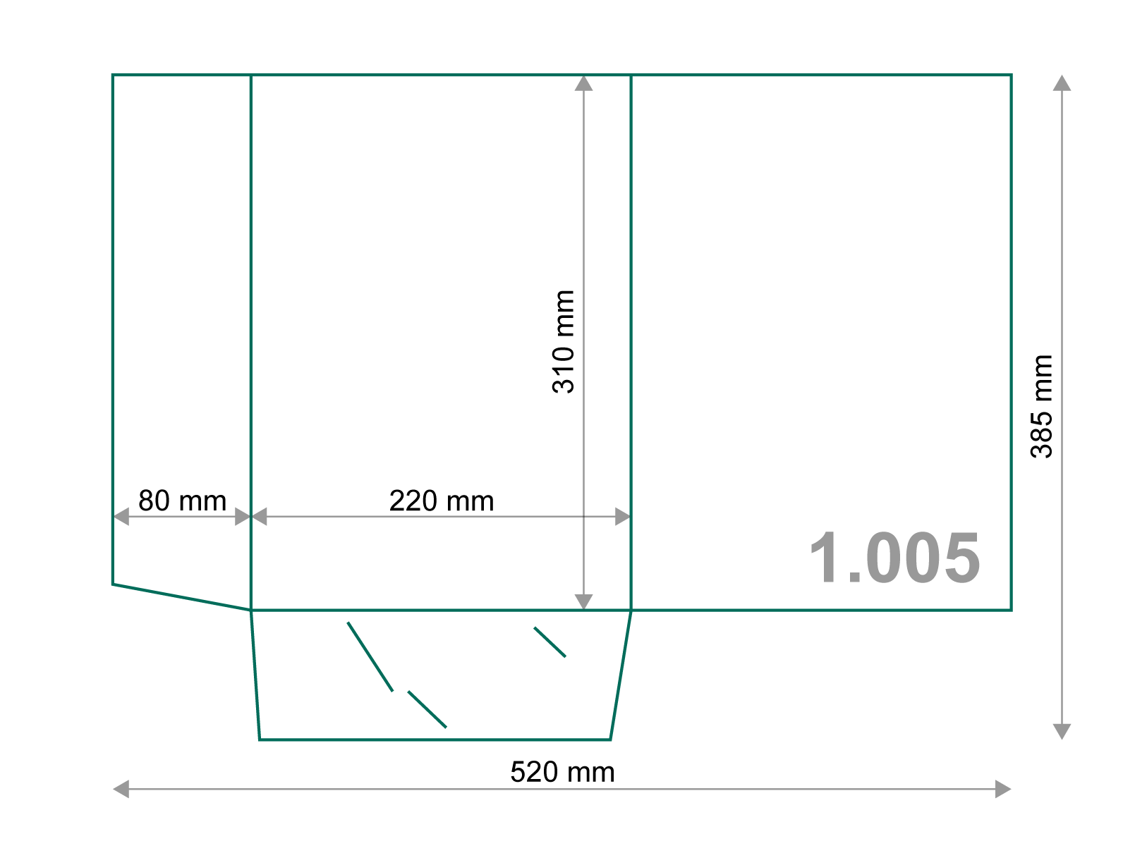 Poslovna mapa A4: Model 1.005