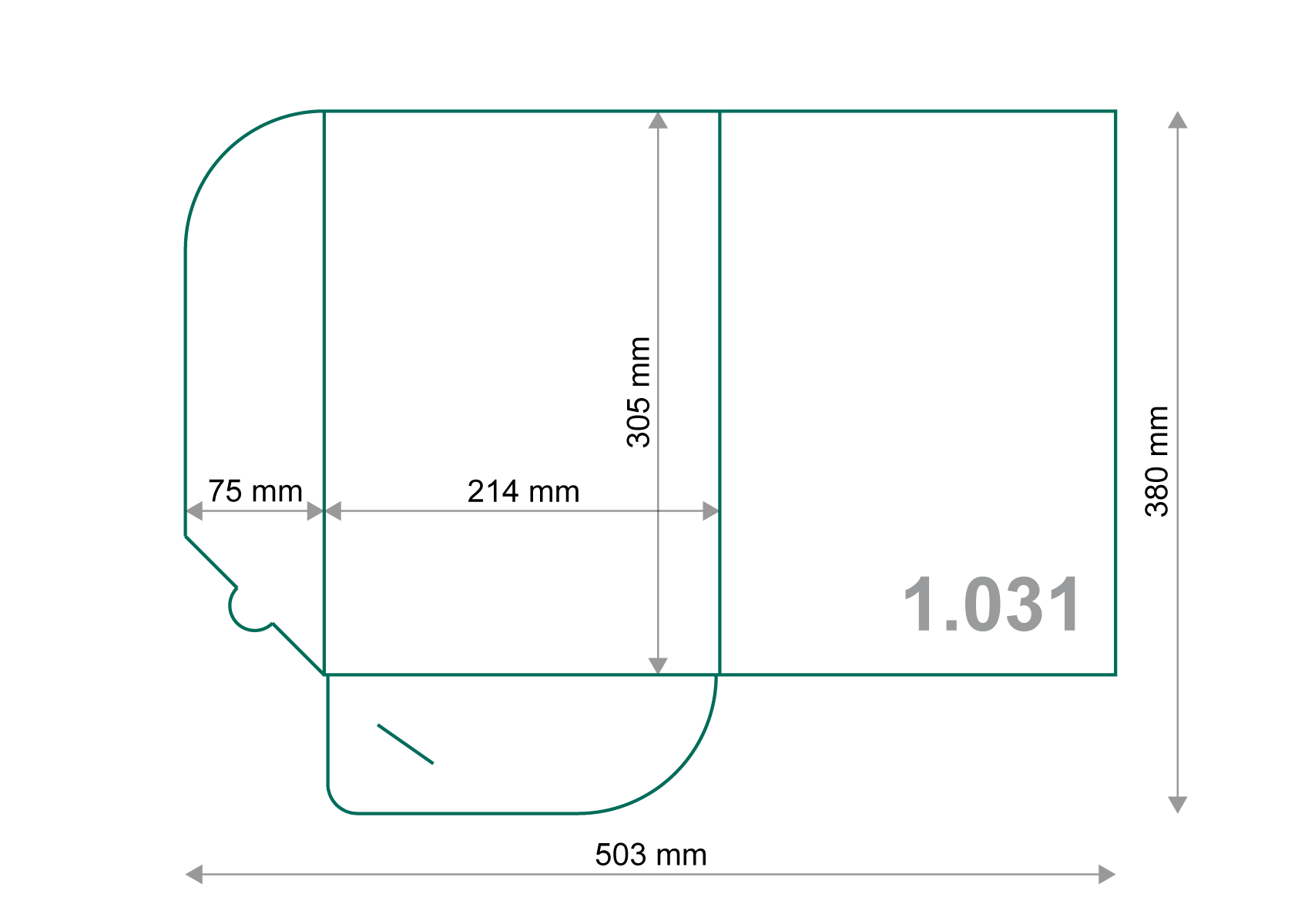 Poslovna mapa A4: Model 1.031