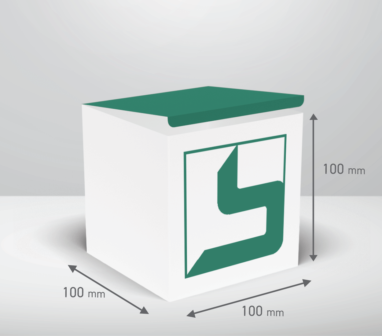 Škatla - kocka: 100x100x100 mm (D2X).