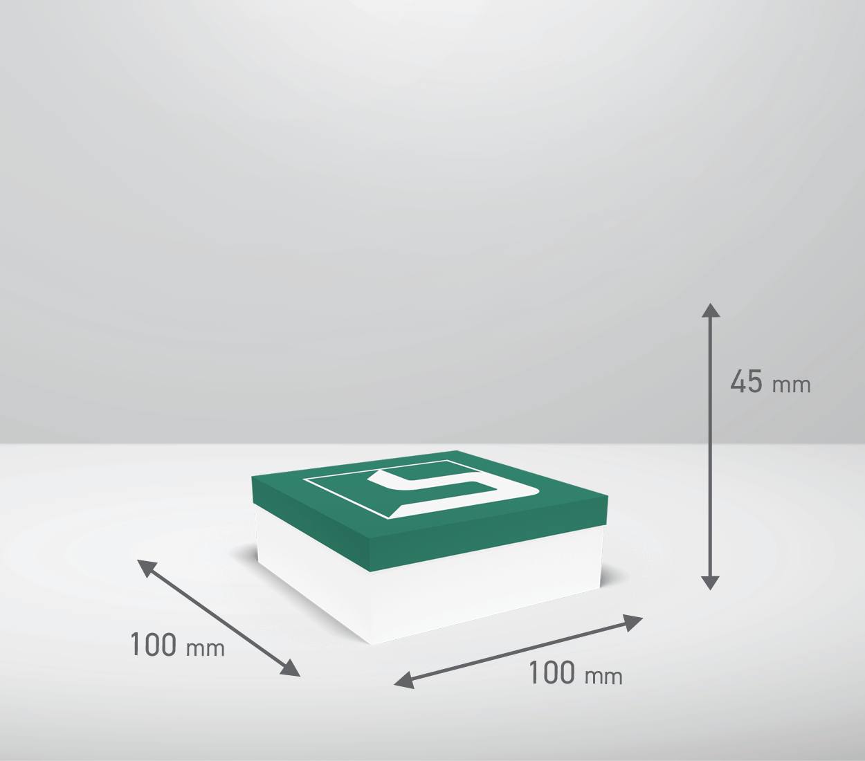 Škatla s pokrovom: 100x100x45 mm (D1)