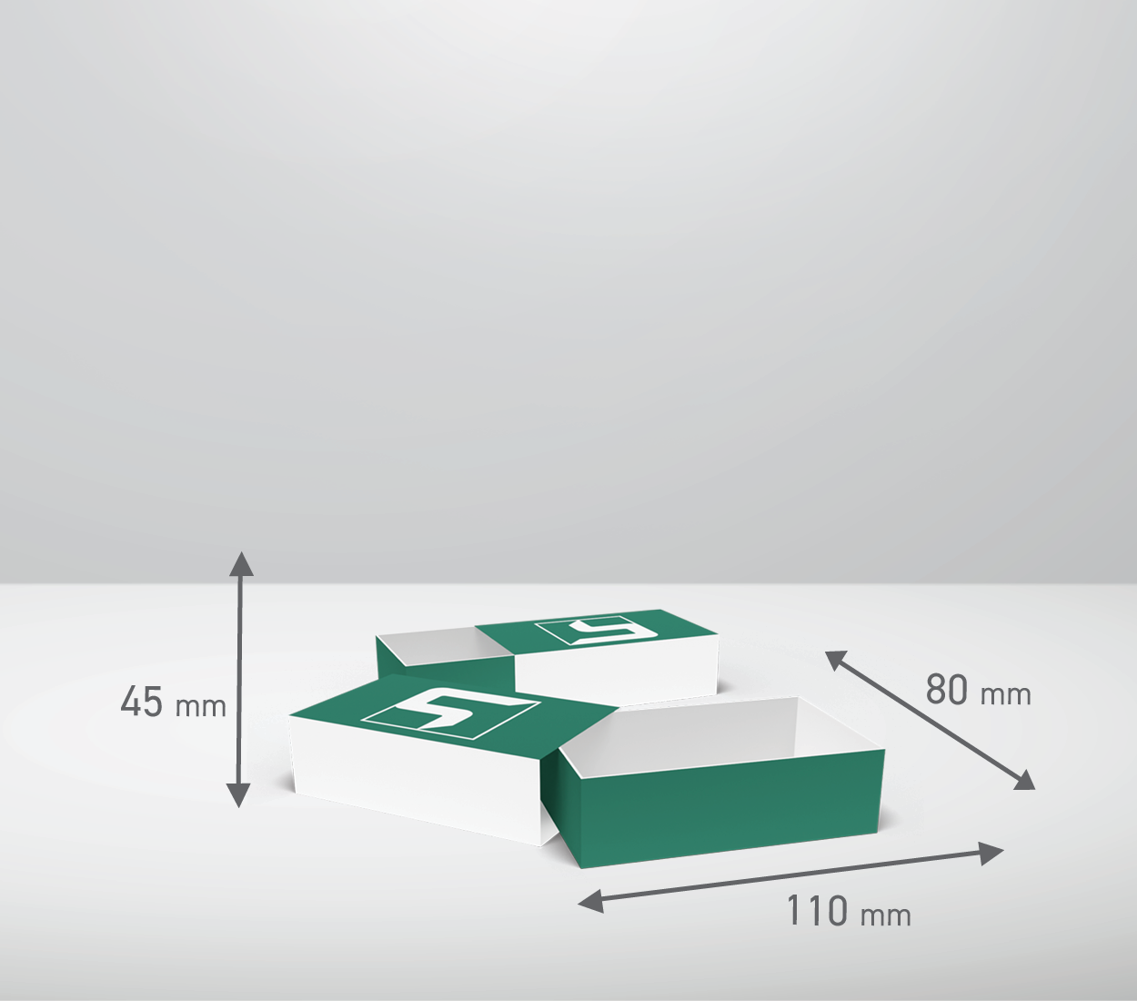Izvlečna škatla: 110x80x45 mm (D2)
