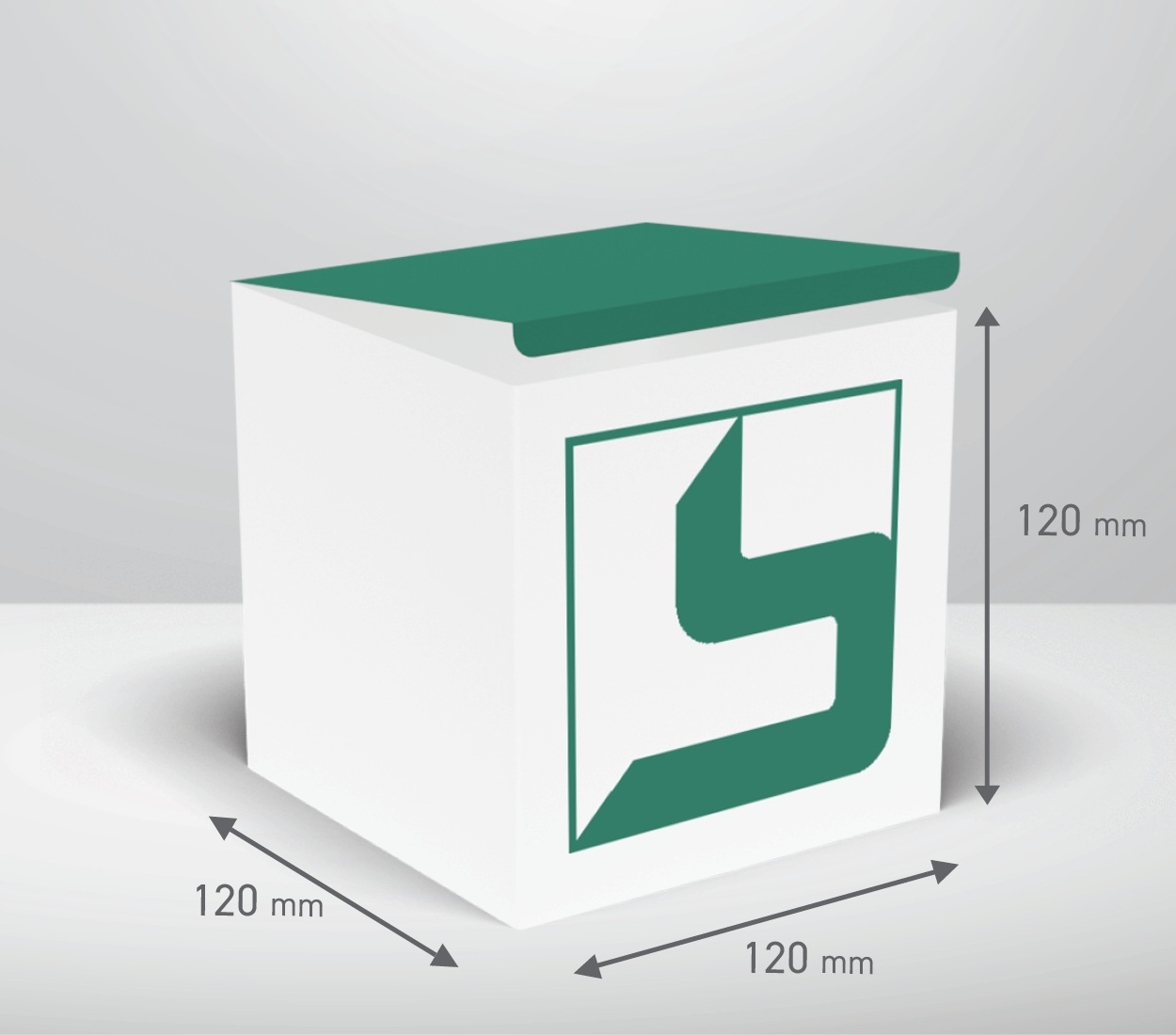 Škatla - kocka: 120x120x120 mm (D2X).