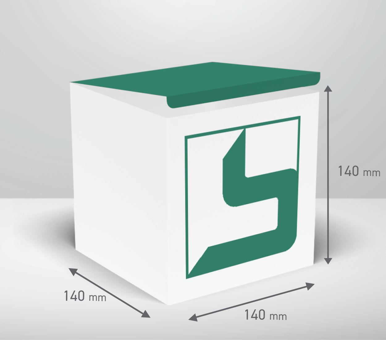 Škatla - kocka: 140x140x140 mm (D1).