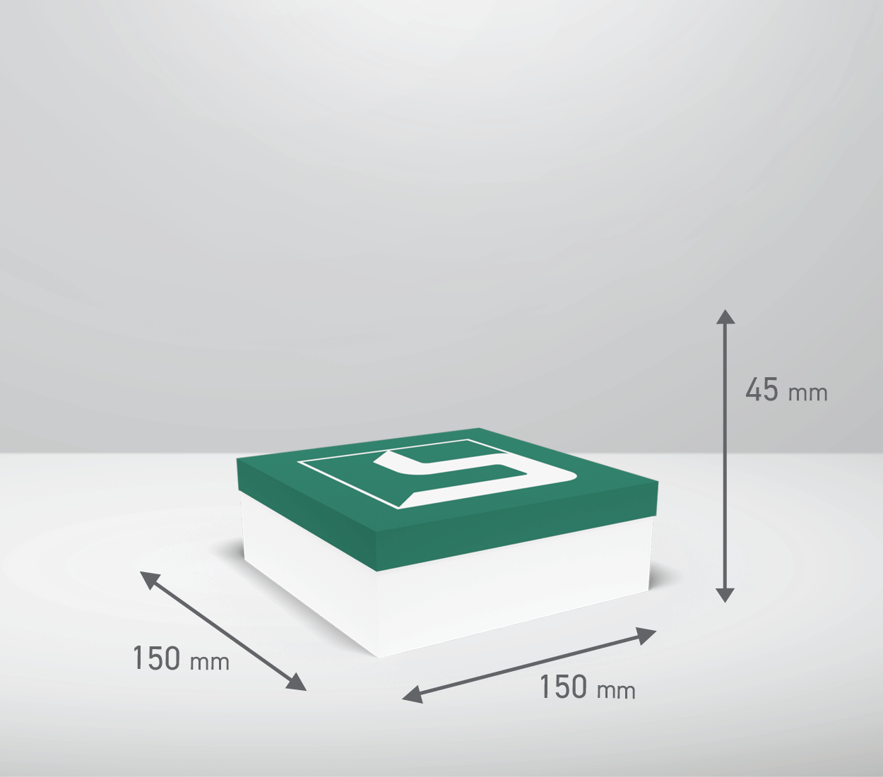 Škatla s pokrovom: 150x150x45 mm (D1X)