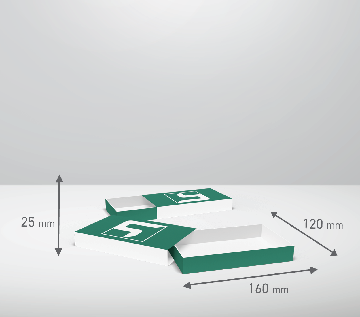 Izvlečna škatla: 160x120x25 mm (D2)