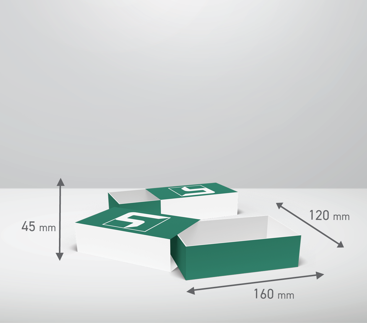 Izvlečna škatla: 160x120x45 mm (D1)