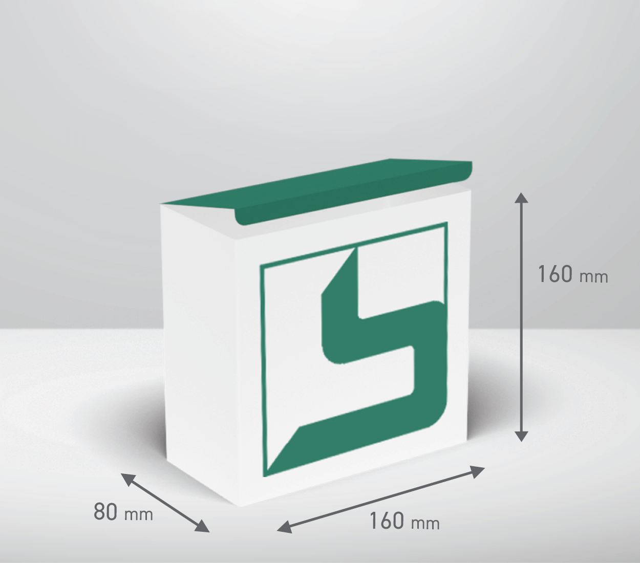 Škatla - kvadrat: 160x80x160 mm (D2X).