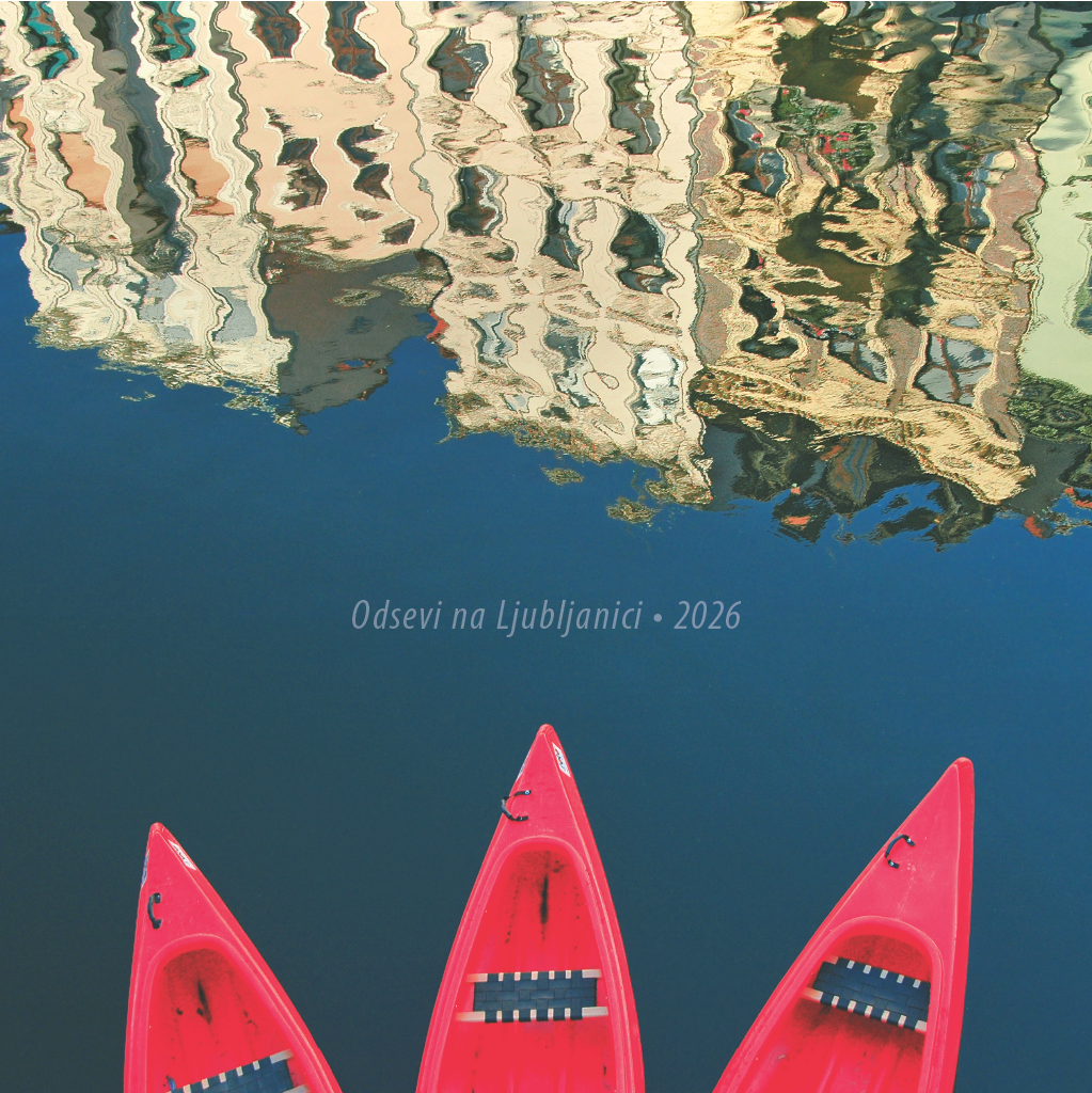 Art.100005 - Koledar BORI_stenski - ODSEVI NA LJUBLJANICI: 300x300 mm - kvadrat, spirala sredina