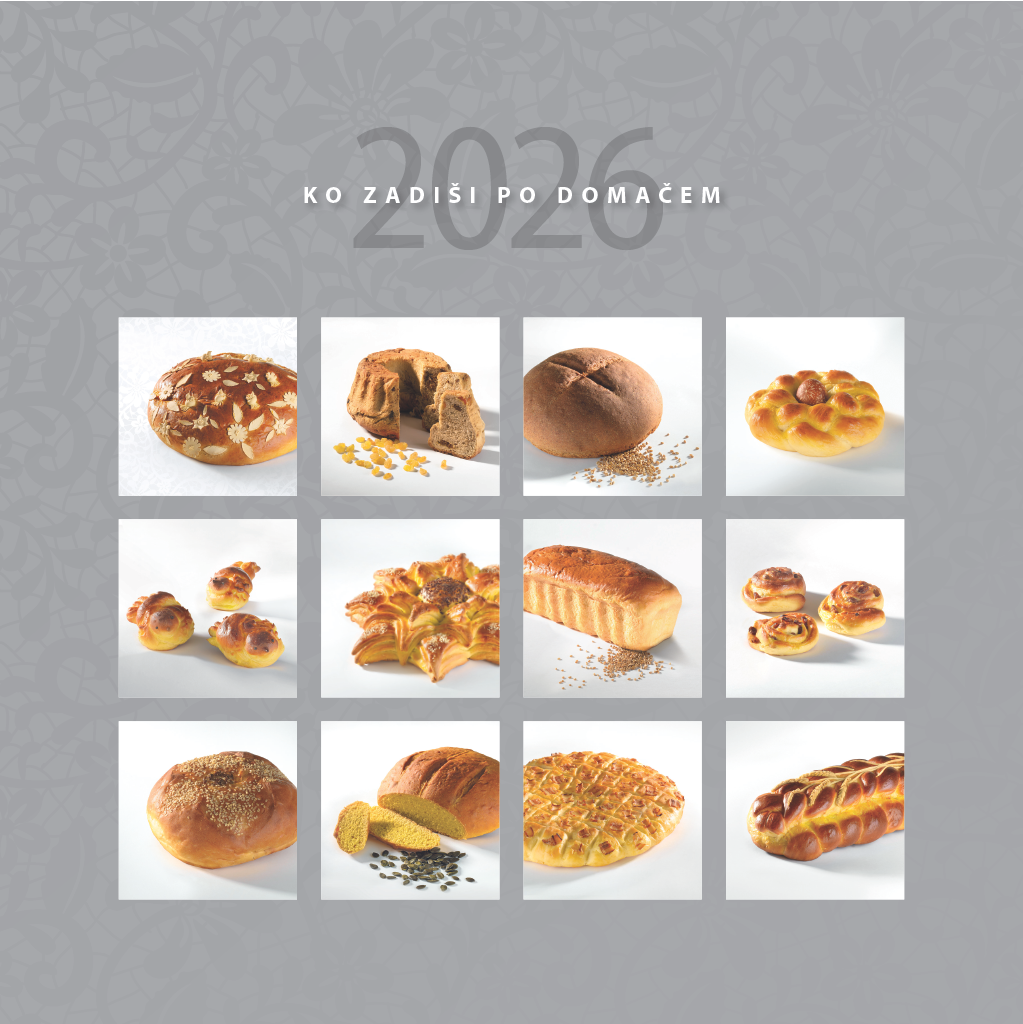 Art.100003 - Koledar BORI_stenski - SLOVENSKE JEDI: 300x300 mm - kvadrat, spirala sredina