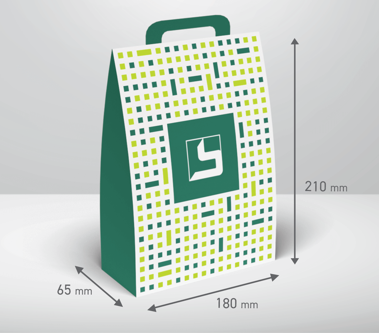 Škatla s ročajem: 180x65x210 mm (D1)