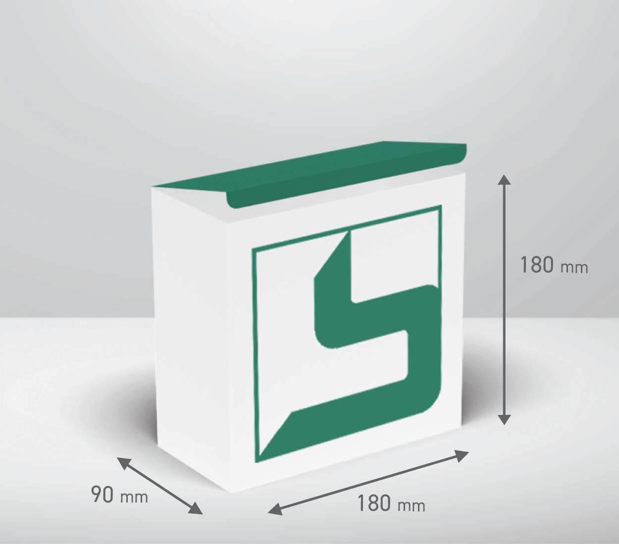 Škatla - kvadrat: 180x90x180 mm (D1).