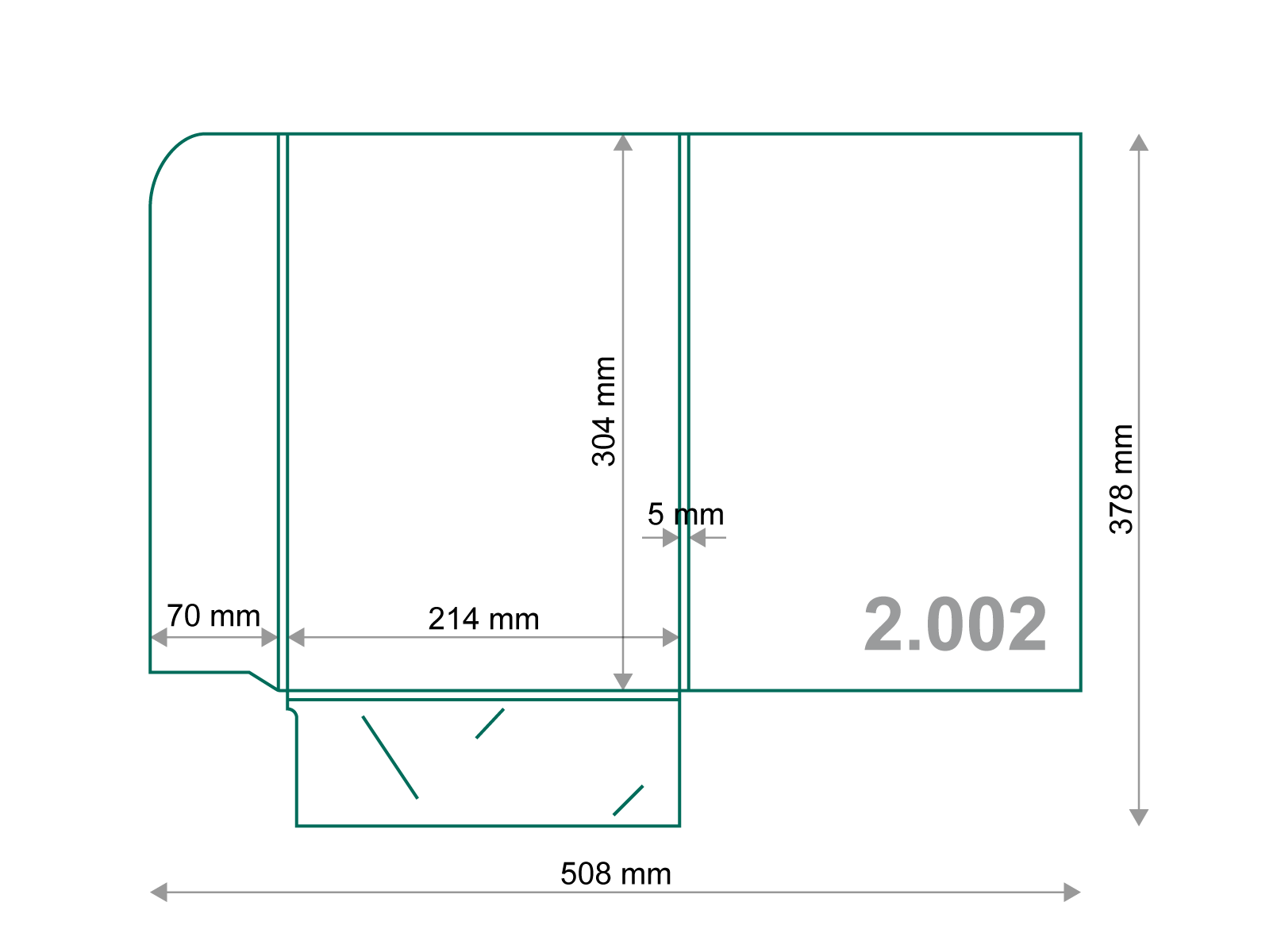 Poslovna mapa A4: Model 2.002