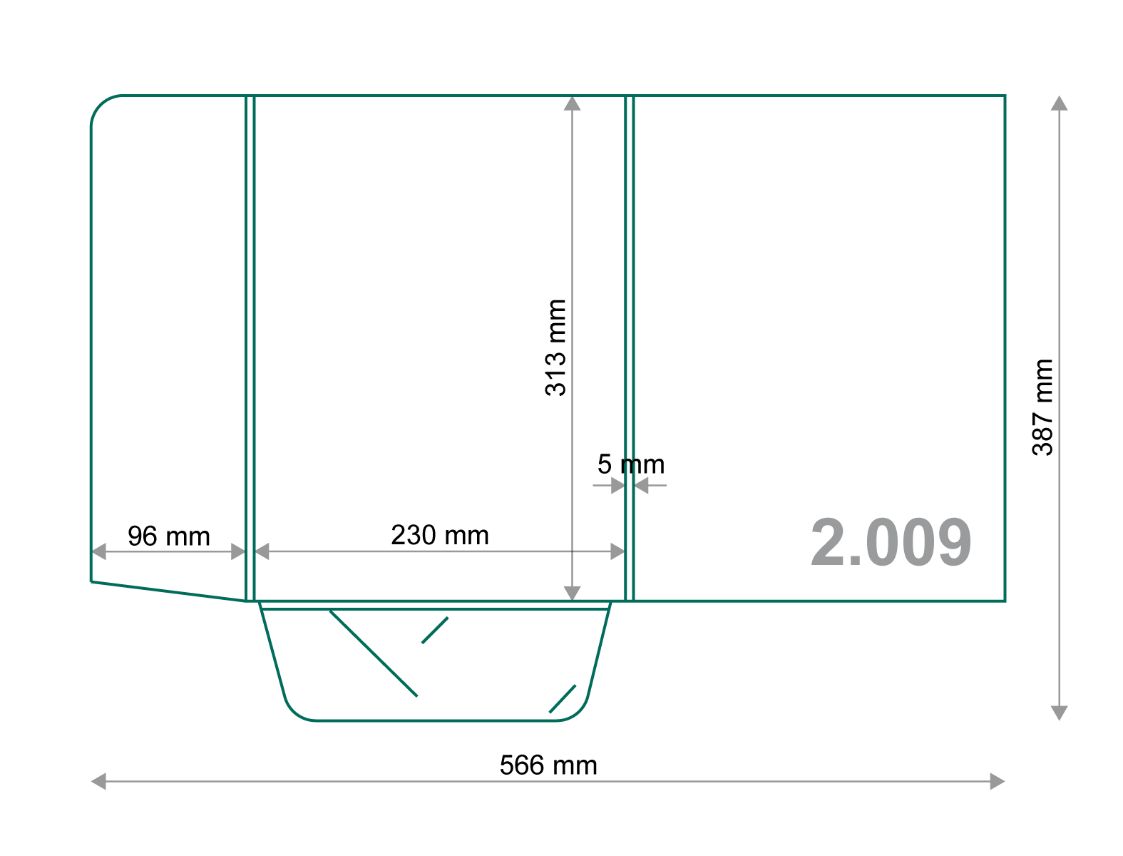 Poslovna mapa A4: Model 2.009