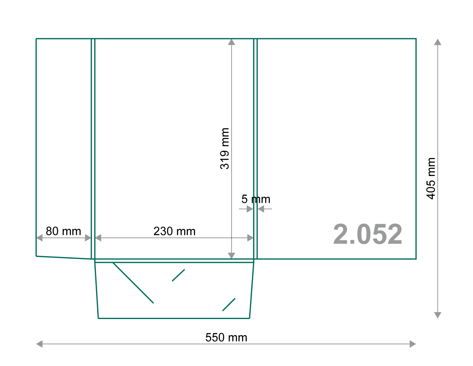 Poslovna mapa A4: Model 2.052