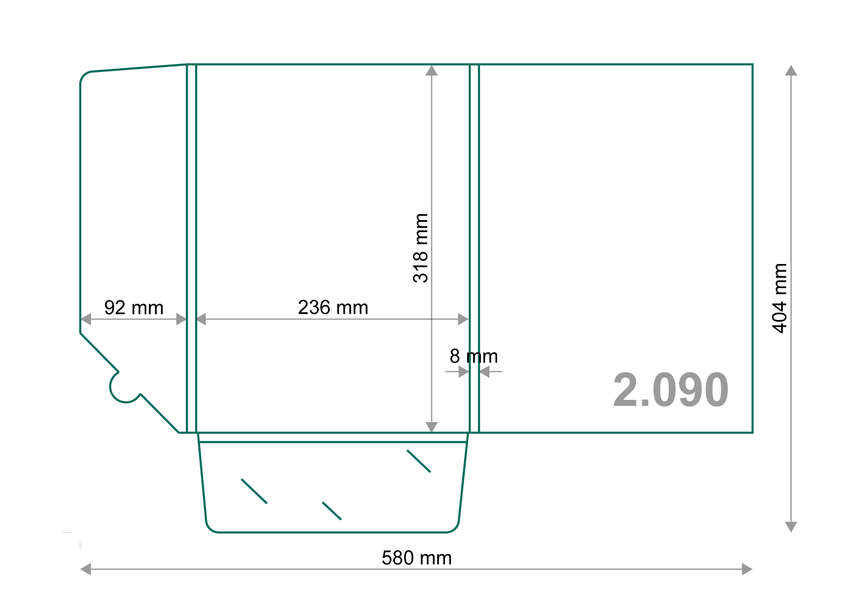 Poslovna mapa A4: Model 2.090