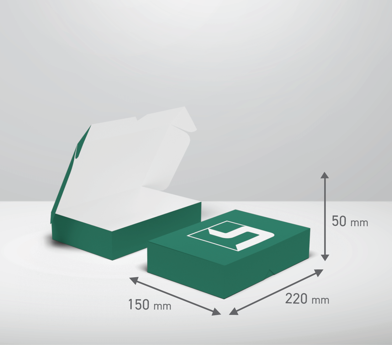 Škatla s pokrovom: 220x150x50 mm (D1)