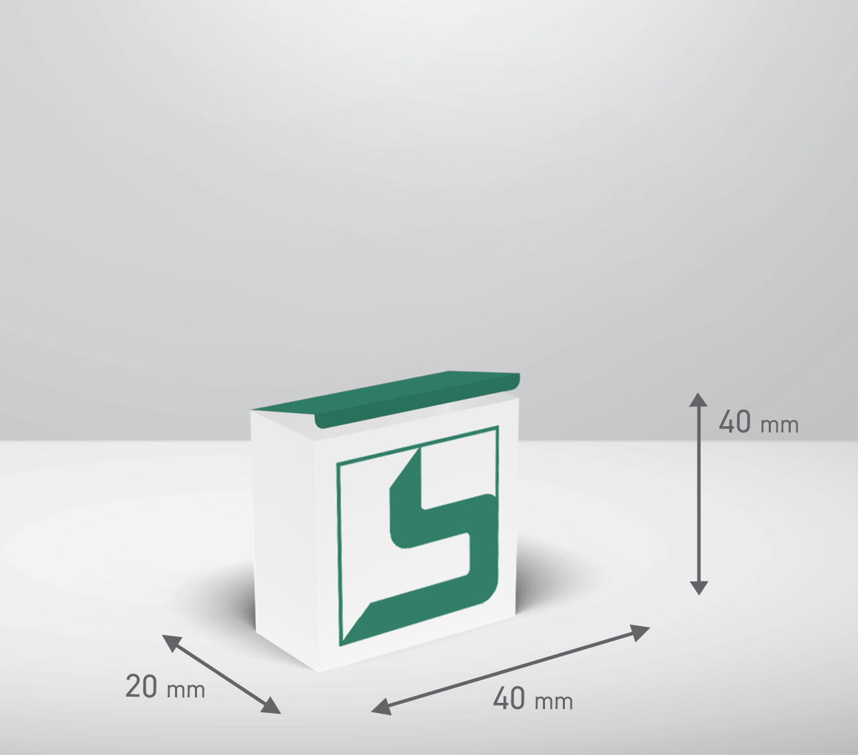 Škatla - kvadrat: 40x20x40 mm (D18). Škatla - kvadrat: 40x20x40 mm (D18).