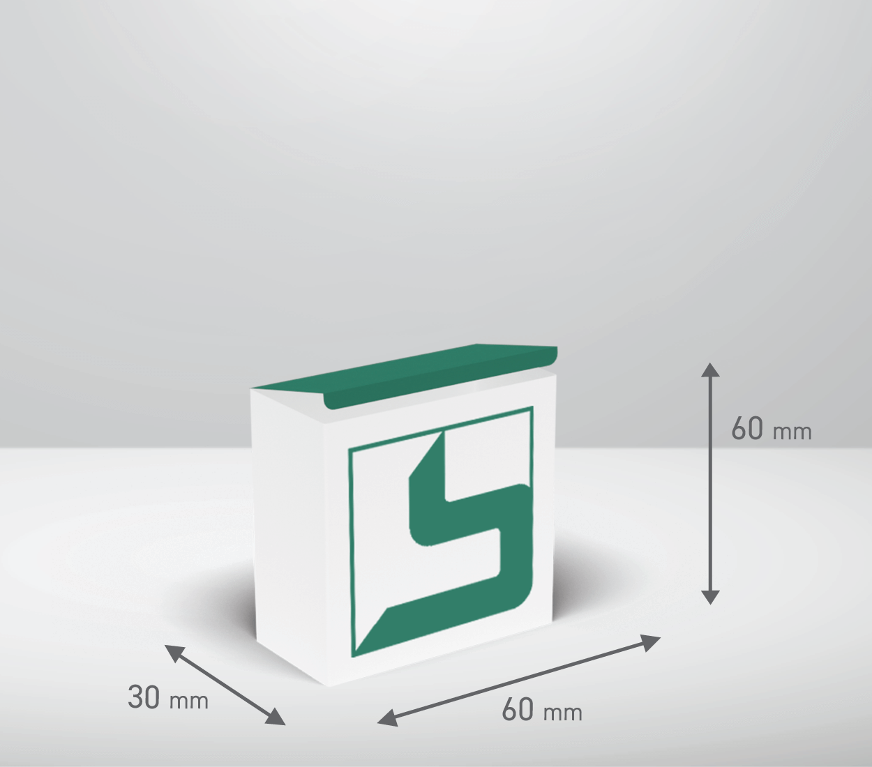 Škatla - kvadrat: 60x30x60 mm (D8).