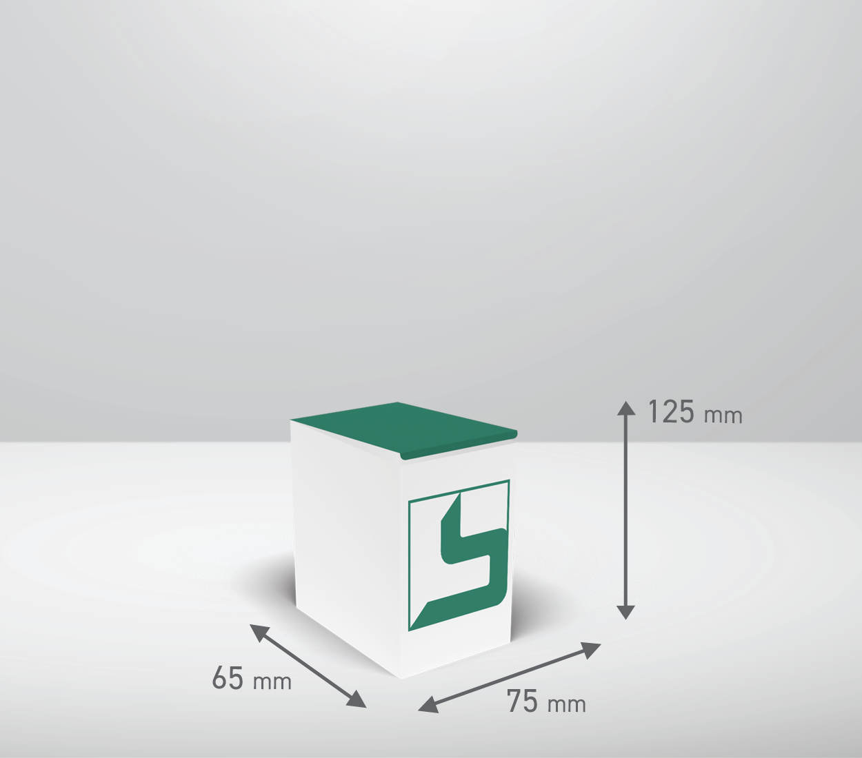 Škatla - pravokotnik: 75x65x125 mm (D2).!