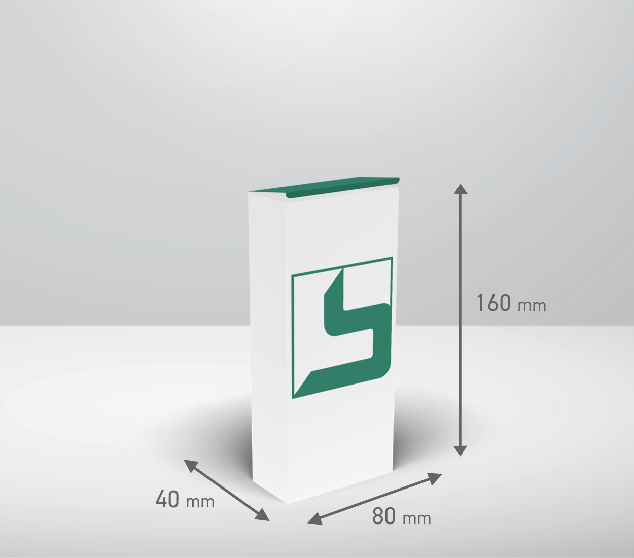 Škatla - pravokotnik: 80x40x160 mm (D4X).