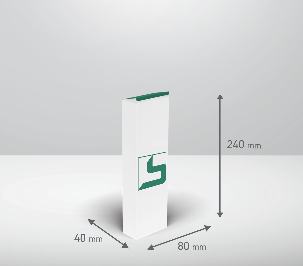 Škatla - pravokotnik: 80x40x240 mm (D4X).