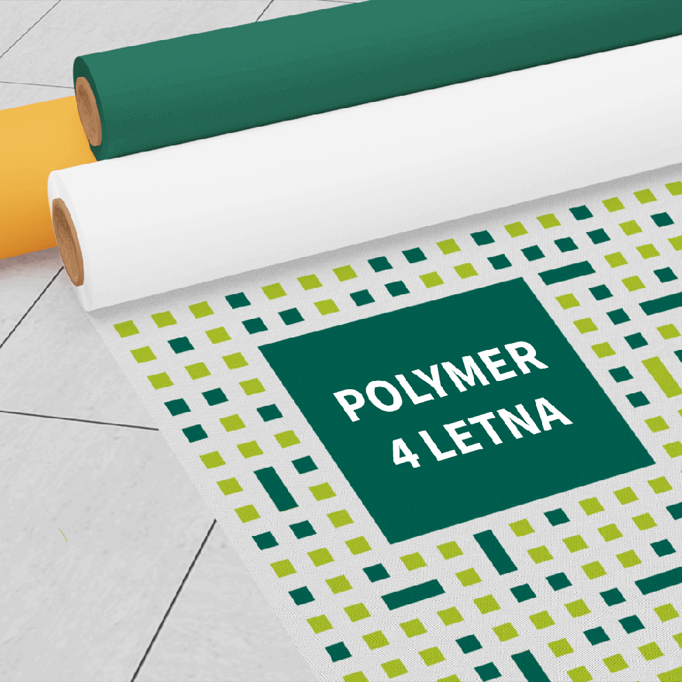 Fasadna print folija: Polymer PVC, 4 letna