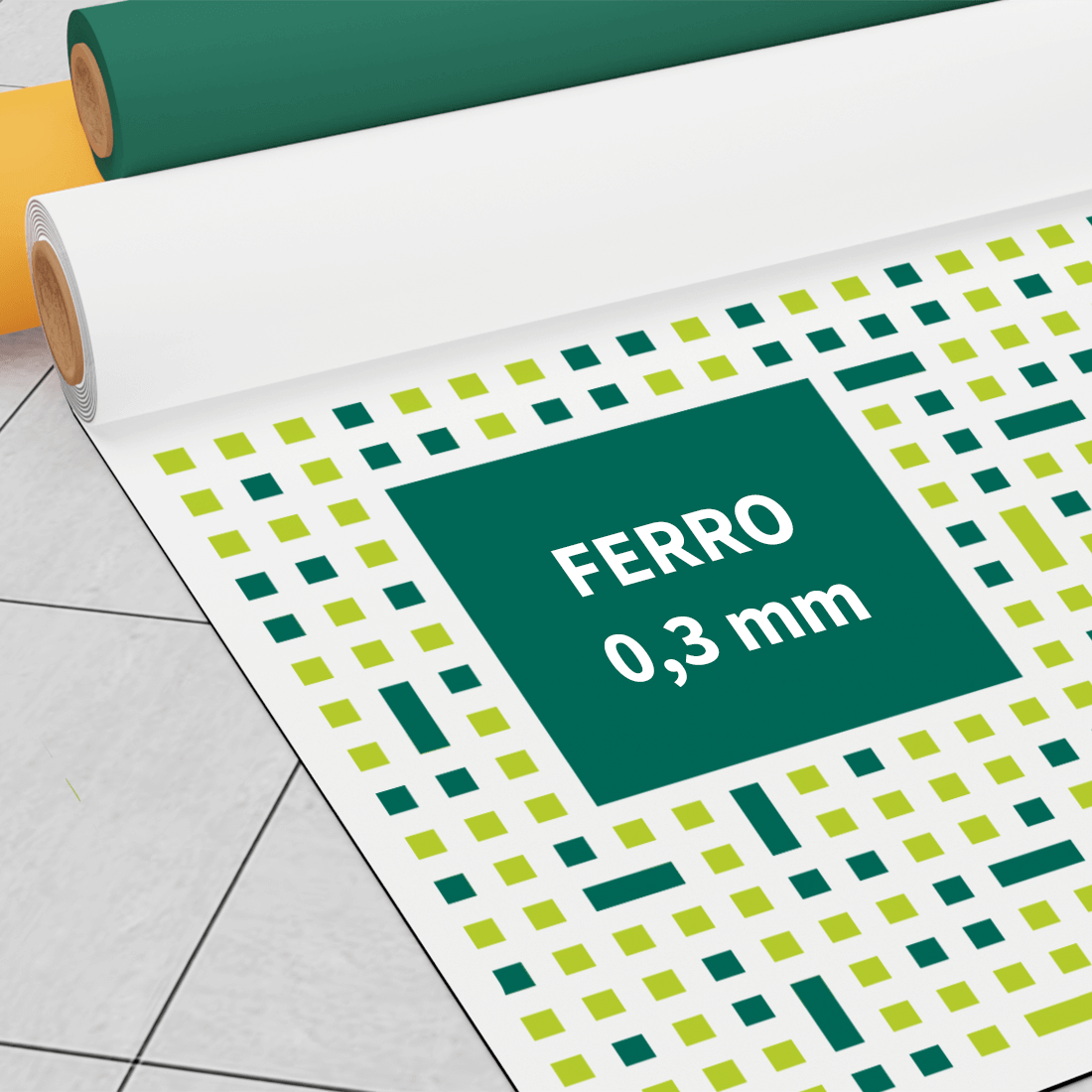 Ferro kovinska print folija - bela: 0,3 mm