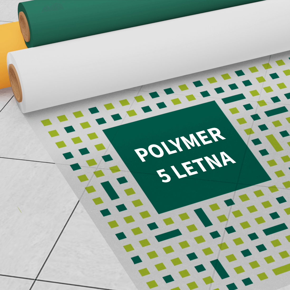 Print - samolepilna folija / Peskana: Polymer Bubble free PVC, 5 letna