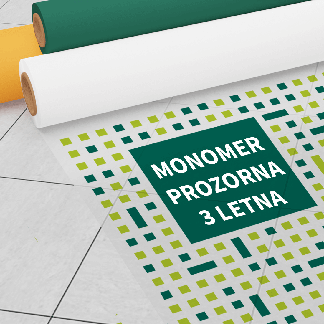 Quick Dot® - Bubble free / Clear: Monomer PVC, letna (Indoor)