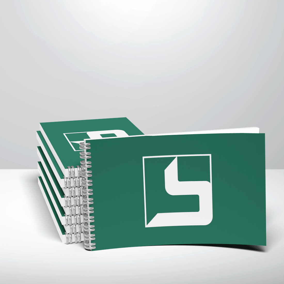 Zbornik DIN A3 - ležeč: 420x297 mm, odprt format 840x297 mm, kovinska špirala