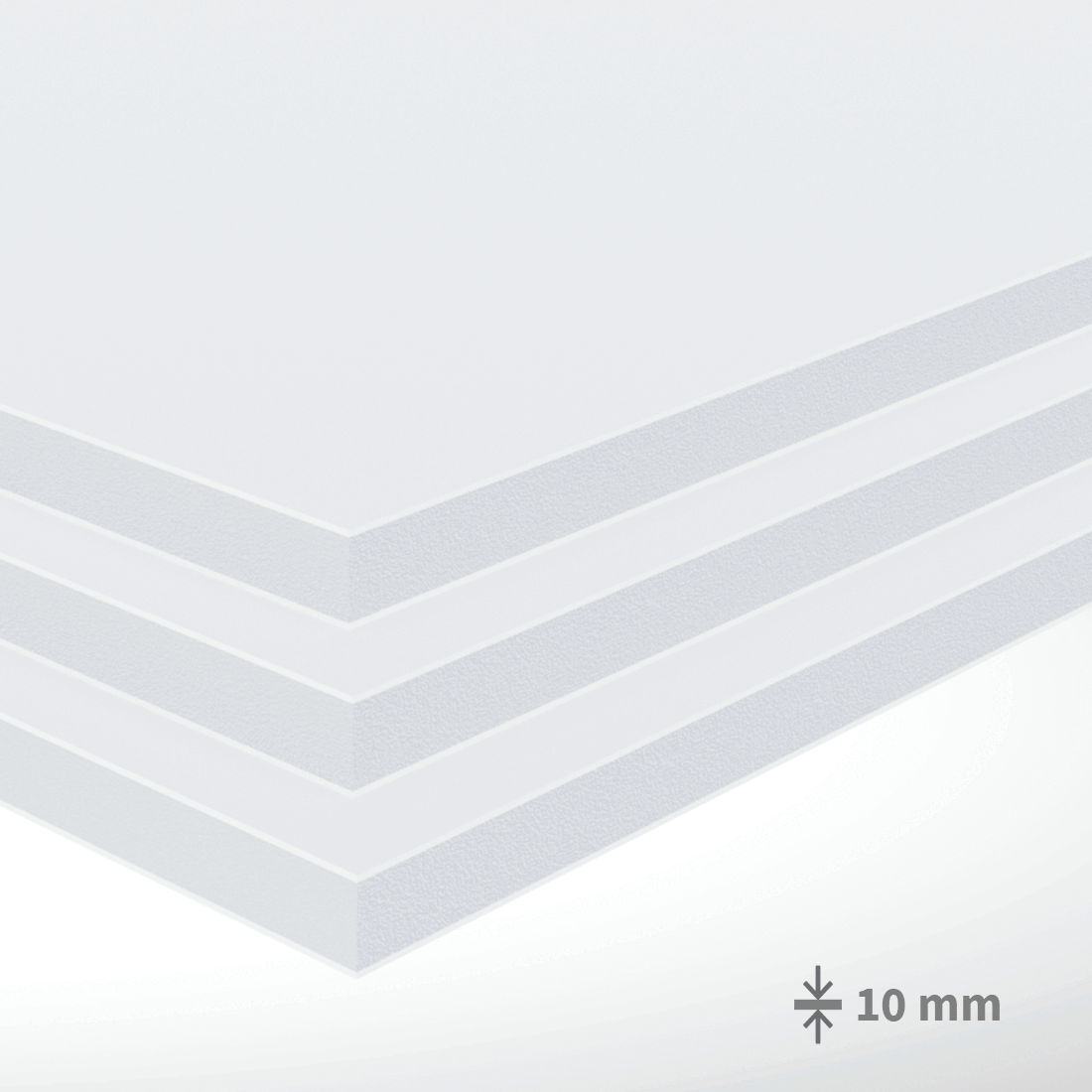 AccaFoam® plošča - bela: 10 mm