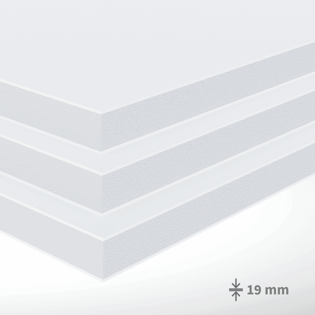 AccaFoam®  plošča - bela: 19 mm