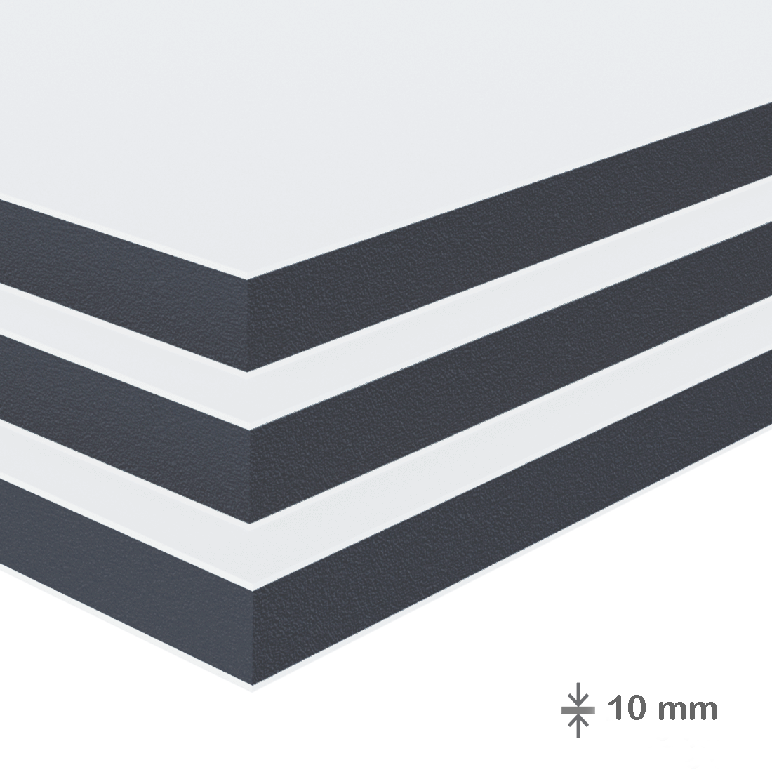 AccaFoam® plošča - črna: 10 mm