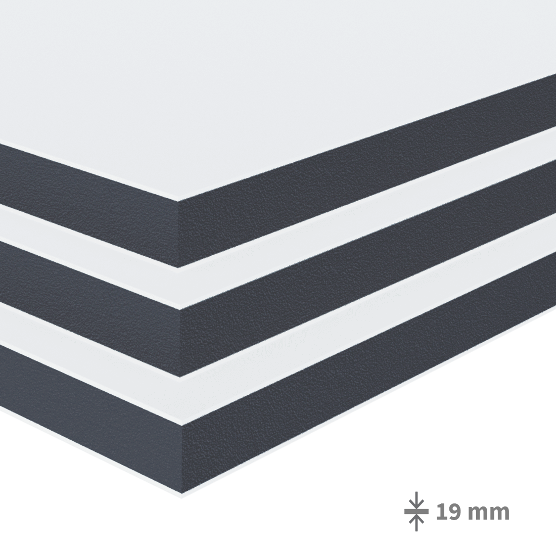 AccaFoam® plošča - črna: 19 mm