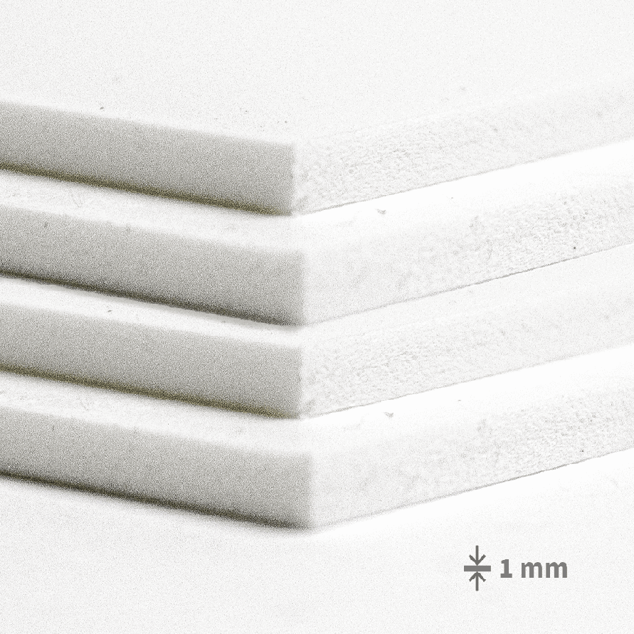 Forex® PVC plošča - bela: 1 mm