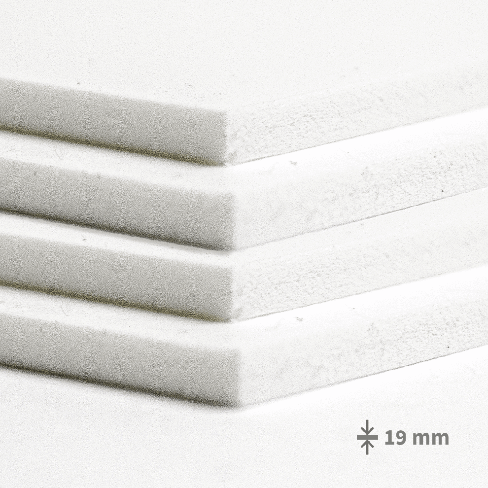 Forex® PVC plošča - bela: 19 mm