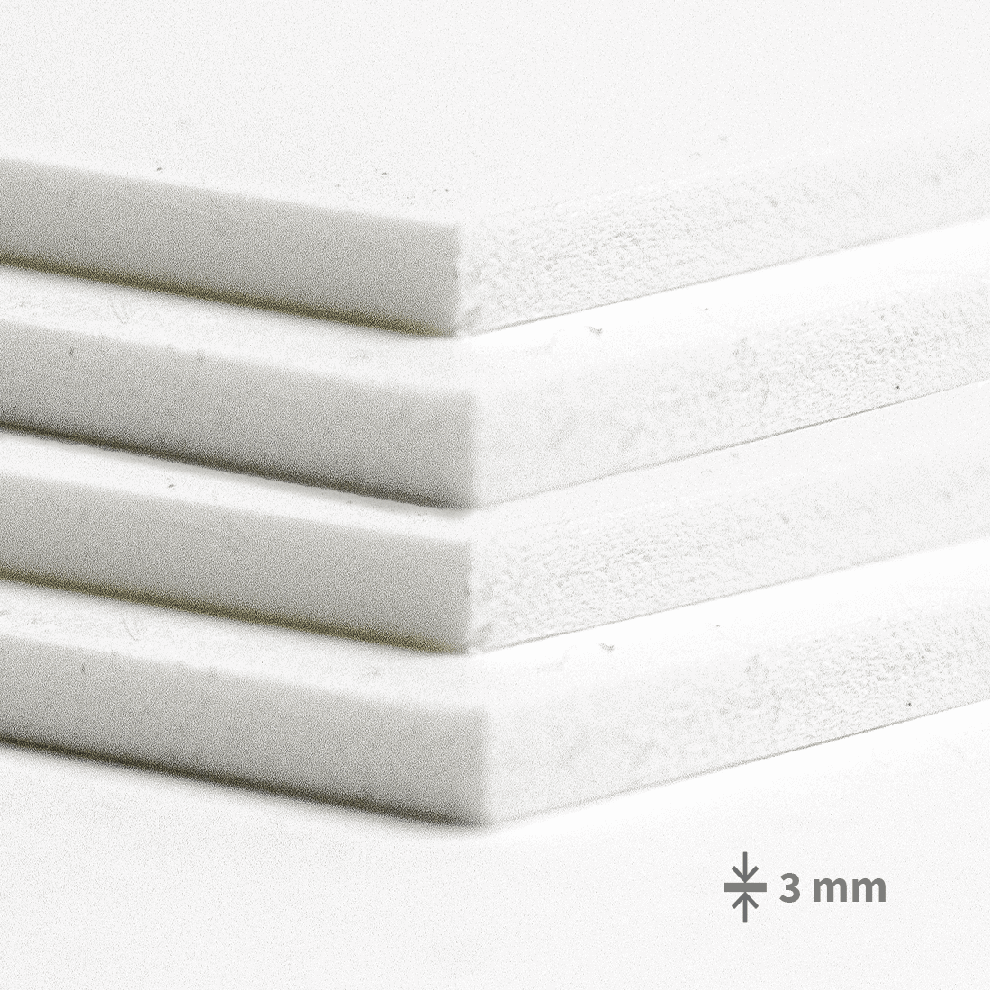Forex® PVC plošča - bela: 3 mm